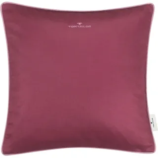 TOM TAILOR HOME Dekokissen "Dove Signature", rot, dunkelrot, bordeaux, unifarben