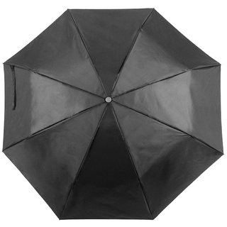 eBuyGB Mini Folding Compact Taschenschirm Manuelles Öffnen Teleskop Hochzeit Leicht Brolly mit Tragegriff Gurt und farblich passender Schutzhülle, Schwarz, 104,2 cm (41 Zoll)