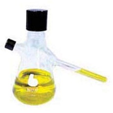 bellco Glas 2574–12131 Borosilikatglas 4 nephelo Kultur Fläschchen mit Gewinde SIDEARM und Reinigung Port, 1000 ml Fassungsvermögen, 12 mm seitenwaffe. Durchmesser (Fall von 4)