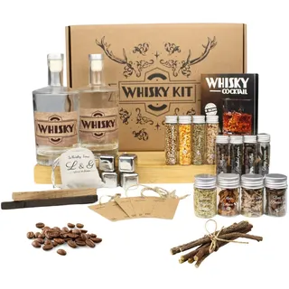 L&G® - Kit zur Zubereitung und Verkostung von arrangiertem Whisky - Geschenkideen - Originelles DIY Whisky Geschenkset - Weihnachten, Geburtstag - Made in France - Hochwertige Zutaten und Zubehör