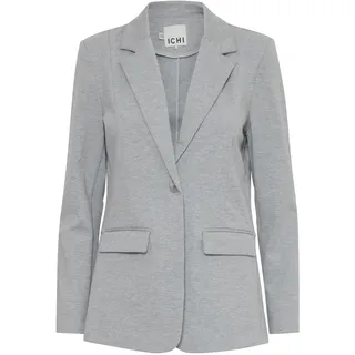 ICHI IHKATE Damen Blazer Jackenblazer Anzugsjacke mit 1-Knopf-Form Klapptaschen Reverskragen leicht elastisch Regular fit