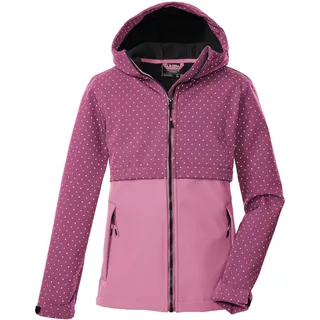 KILLTEC Mädchen Softshelljacke mit Kapuze KOW 227 GRLS SFTSHLL JCKT, himbeere, 176, 43573-000