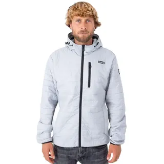 thread collective inc. Herren M Balsam Quilted Packable Jacket Jacke, Light Stone Grey, S