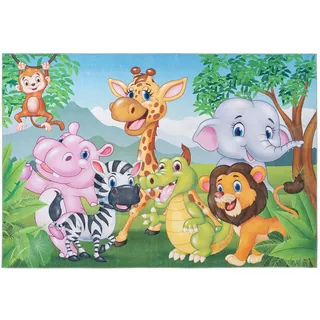 OBSESSION Kinderteppich "My Torino Kids 239", rechteckig 5 mm Höhe Spielteppich, Motiv Tiere, Kinderzimmer,