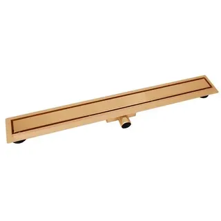 WEBO RVS Douchegoot 90 cm Kupfer Komplett mit Flens