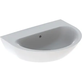 Geberit Renova 65 cm ohne Hahnloch mit Überlauf Weiß KeraTect