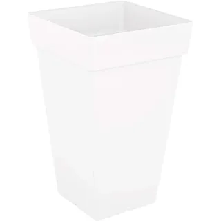 CAPRI SQUARE HIGH POT 65CM WHITE