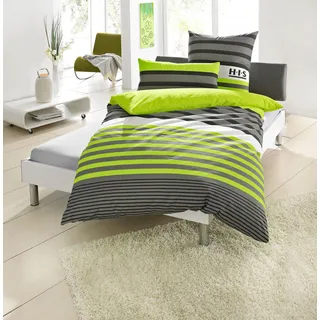 OTTO home Majoran gestreift Grün 200 x 200 cm + 2 x 80 x 80 cm