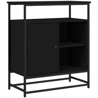 vidaXL Sideboard Schwarz 69x35x80 cm Holzwerkstoff