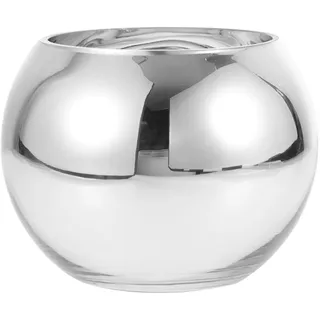 BESPORTBLE Glasvase Rund Silber Für Blumenarrangement Tischdekoration Und Heimdekoration Blumenvase Für Zuhause Oder Büro 15.00 X 15.00 X 11.00 cm 1 X Blumenvase