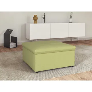 DOMO collection Hocker Splash 100% Polyester 87 x 40 x 87 cm Gelb/Grün