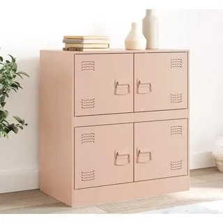vidaXL Sideboard Rosa 67x39x73 cm Stahl - Rosa