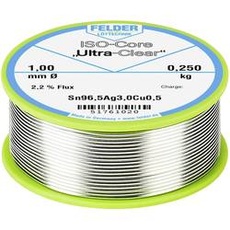 Bild ISO-Core Ultra Clear SAC305 Lötzinn Spule Sn96,5Ag3Cu0,5 0.250kg 1mm