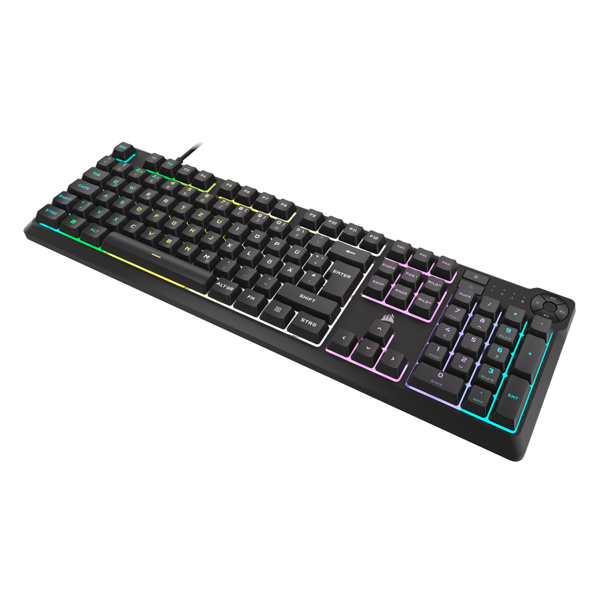 Bild von K55 CORE RGB Tastatur USB QWERTZ Schwarz