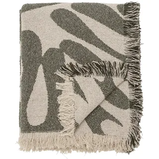 Bloomingville Alk Plaid 130 x 160 cm Grün/Beige