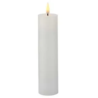 Sirius Sille LED Echtwachskerze 20 cm weiß