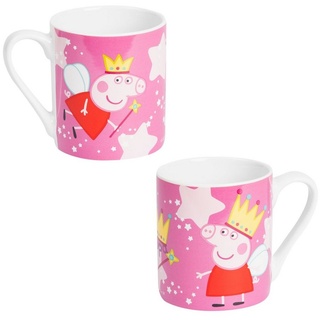 UNITED LABELS Peppa Wutz Tasse - Feenkönigin Kinderbecher Kindertasse Becher Rosa aus Porzellan 230 ml