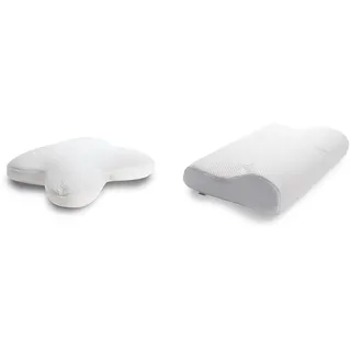 TEMPUR Ombracio Schlafkissen & Original Schlafkissen Memory Foam, ergonomisches Nackenstützkissen für Seiten- und Rückenschläfer, Liegefühl fest, M (50 x 31 x 10/7 cm)