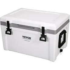 Bild Passive Kühlbox Eisbox 57,26 L, Isolierte Kühlbox Camping Thermobox 45-50 Dosen, Campingbox Kühlschrank mit einem Korb, Isolierung Kühlbox Tragbar, Eistruhe Cooler Multifunktional