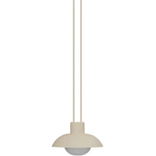 LED Akku Pendelleuchte dimmbar Beige IP54 3000 k rund Ø20 cm Hängelampe Außen