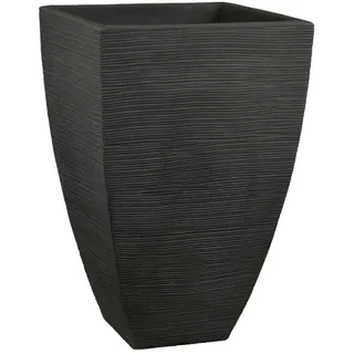 Jelenia Plast Rillentopf 40 x 40 x 60 cm Anthrazit