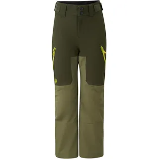 Ziener Kinder ARNURO-Z Ski-Hose/Schnee-Hose | wasserdicht, Gürtelschlaufen, PFAS frei, Moss Green, 128