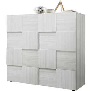 Home Affaire Highboard Dama 121 x 111 cm Grau / Weiß