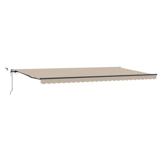 vidaXL Markisenstoff mit Beige 600 x 300 cm Polyester - Beige