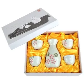 Lachineuse 2113 Japanisches Sake-Set, Porzellan, 150 milliliters, Rosa