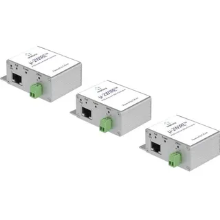 Renkforce RF-3684876 Netzwerkverlängerung 2-Draht Reichweite (max.): 300 m 3 St. 200 MBit/s mit PoE, Netzwerk Zubehör