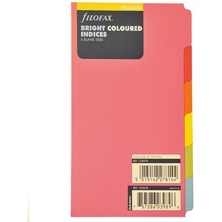 Filofax Bright Personal 6 leere Register