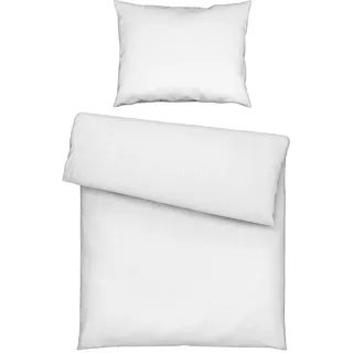 Esposa Bettwäsche , Weiß , Textil , Uni , 140x220 cm , pflegeleicht, atmungsaktiv, schadstoffgeprüft , Heimtextilien, Bettwäsche & Leintücher, Bettwäsche, Seersucker-Bettwäsche