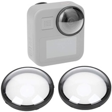VBESTLIFE 2-teilige Objektivabdeckungen, Metall + optisches Glas Anti-Scratch-Objektivabdeckung, für GoPro Max-Kameraobjektiv