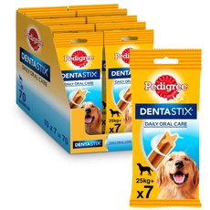 Pedigree Dentastix Mundhygiene für große Hunde, 10 Packungen à 7 Stück
