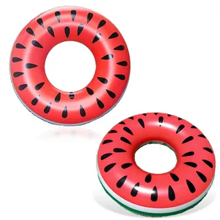 Schwimmring Kinder,Wassermelonen Schwimmring,Aufblasbarer Schwimmreifen für Kinder,Schwimmhilfe,Swimming Ring Wasserspielzeug,Sommer Wasser Spielzeuge für Strandurlaub Sommerpool Party