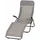 Gartenliege 144 x 73 x 104 cm Taupe