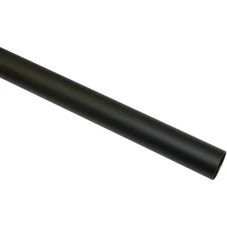 GARDINIA Vorhangstange Industrial Home 1-läufig Ø 25 mm 200 cm Schwarz