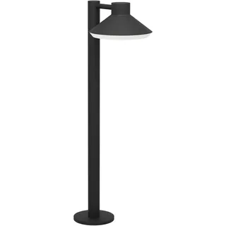 EGLO LED Outdoor Stehlampe Ninnarella, Außenlampe Garten, Außenleuchte Laterne, Wegeleuchte aus Metall in Schwarz und Kunststoff in Weiß, GU10-Leuchtmittel warmweiß, IP44