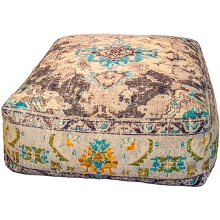 Bodenkissen XXL Grau XXL Orientalische Bodenkissen Für Meditation, Yoga Und Boho Chic Marokkanische Deko Für Wohnzimmer Orientalische Sitzecke 100% Baumwolle Ungefüllt 60X20Cm