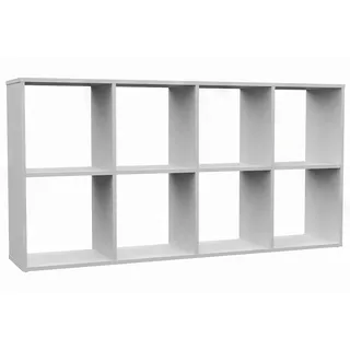 Selsey Standregal 147 x 75 x 30 cm Weiß