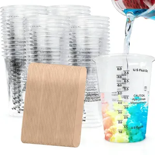 Herbst 50 Stück Mischbecher Epoxidharz, 240 ml Messbecher