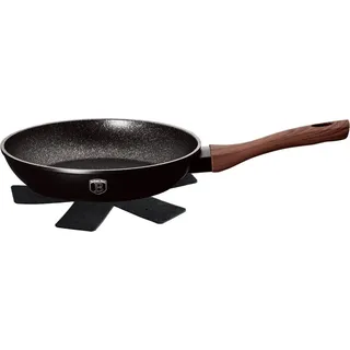 BERLINGER HAUS Bratpfanne 28cm Granit Schwarz BH-1714 mit Soft Touch Griffen aus Silikon - Schwarz