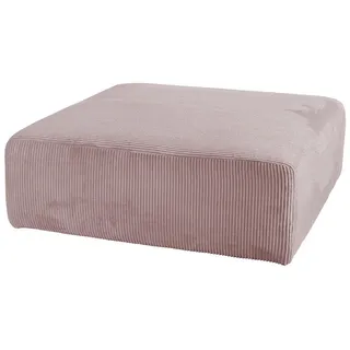 Kawola Sitzelement Modulsofa Wiolo Soft Pink Cord , Textil , Echtholz , Füllung: Schaumstoff , Quadratisch , rund , 111x43x111 cm , Wohnzimmer, Sofas & Couches, Sofas, Modulsofas