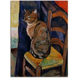 Artland Wandbild »Skizze Stuhl sitzende Katze.« Haustiere 1 Stk. tlg. als Leinwandbild, Poster, Wandaufkleber in verschied. Größen, bunt