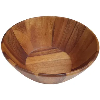 Homeware Profession. Salatschüssel , Akaziefarben , Holz , Akazie , Schichtholz , Holz , rund , 12 cm , Lfgb , lebensmittelecht , Geschirr, Schalen & Schüsseln, Salatschüsseln