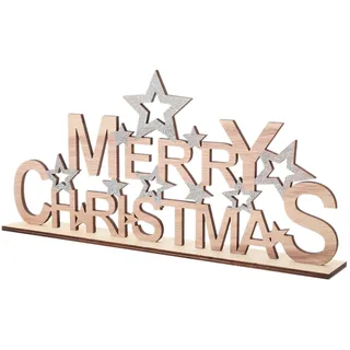 Garneck 1stück Lustiger Weihnachts Holz Buchstaben Aufsteller Kreative Weihnachtsdeko Für Desktop Stabil Und Langlebig Für Xmas Party Und Festtagsdekoration