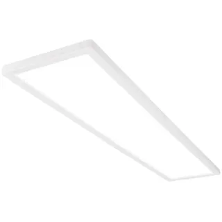 Briloner Tava LED Deckenlampe 98cm flach, neutralweißes Licht, LED Lampe, LED Deckenleuchte, Wohnzimmerlampe, LED Panel, Küchenlampe, Deckenbeleuchtung, 98x20x3 cm, Weiß