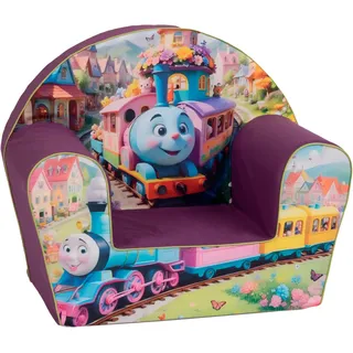 Knorrtoys Kindersessel Happy Train 51 x 42 x 34 cm Baumwolle lila