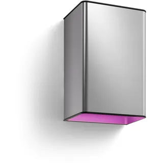 Philips Außenwandleuchte Metall spritzwassergeschützt 1180 lm 1 Stück silber