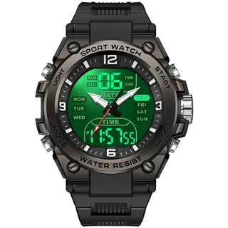 findtime Digitaluhr Herren Sport für Männer Jungen Teenager Outdoor Armbanduhr mit Countdown/Wecker/Stoppuhr 5 ATM wasserdichte Uhren